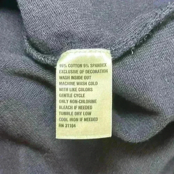 Crown & Ivy Navy Long Sleeve Bell Cuff w/ White Stripes Pullover Women Sz Small - Picture 8 of 10